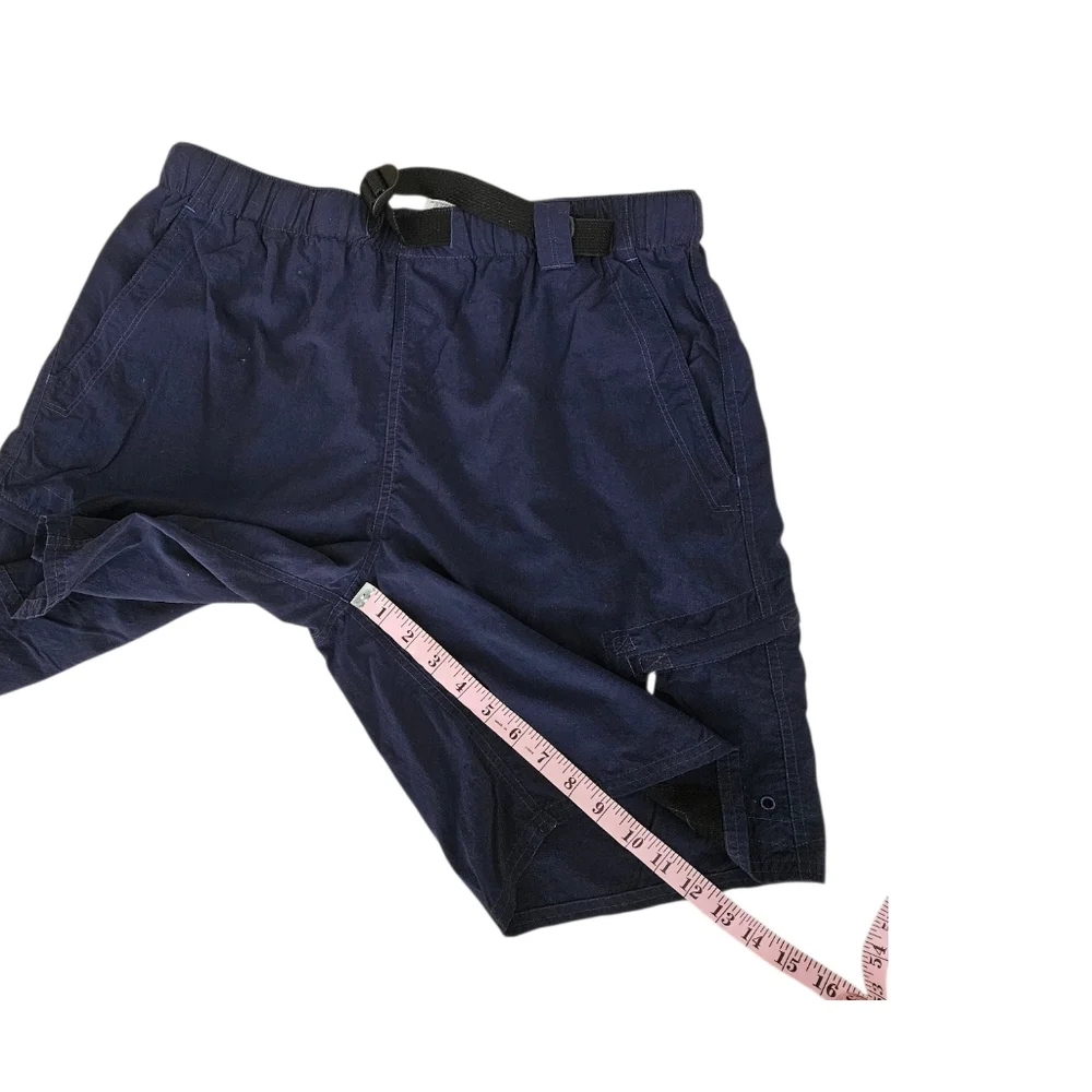 The North Face Men's Shorts Cargo Belted Medium Nylon Blue Outdoor